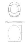 CERSANIT - SEDÁTKO PRESIDENT NEW DUROPLAST SOFT-CLOSE K98-0074