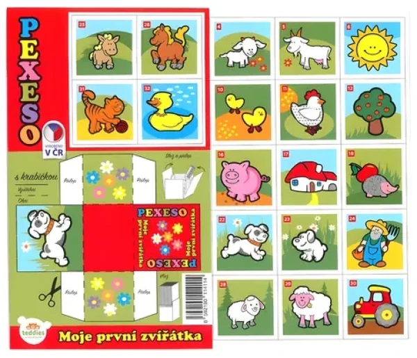 TEDDIES Pexeso Moje první zvířátka