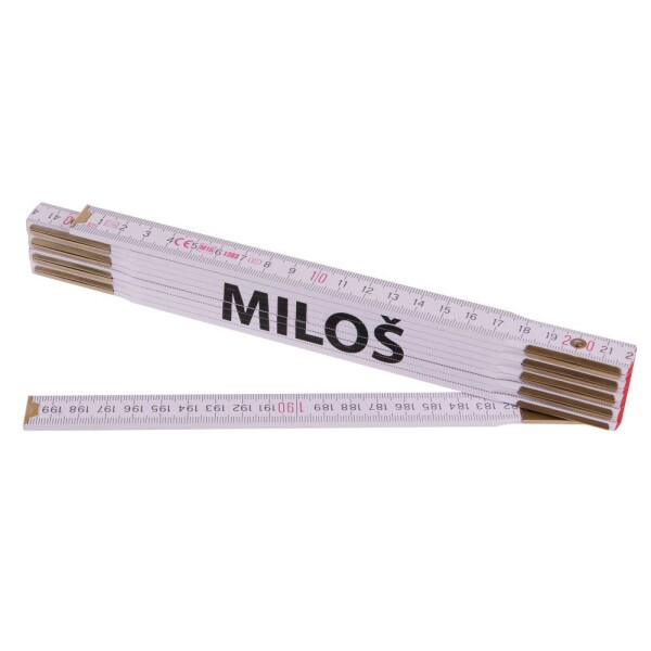 Metr skládací, 2m, dřevěný, PROFI, "MILOŠ"