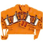 Weidmüller 1706080000 řadová svorka průchodky 2.5 mm pružinová svorka oranžová 100 ks