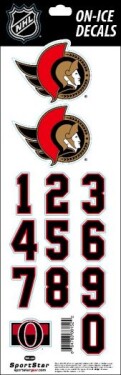 Sport Star Samolepky na helmu Ottawa Senators Decals New Logo