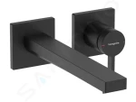 Hansgrohe Umyvadlová baterie pod omítku, s výpustí, 2-otvorová instalace, EcoSmart, matná černá 73051670