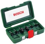 BOSCH 2607019464 - Sada fréz / HM / průměr stopky 6 mm / 6 ks (2607019464)