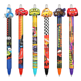 Colorino gumovatelné pero Cars, 36 ks, modrá náplň, displej - 36ks