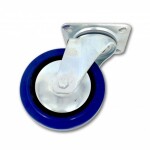 Kolečko pojezdové, 160mm, otočné, tvrdá pryž-modrá, 250kg