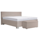 Čalouněná postel Windsor 200x200, béžová, včetně matrace