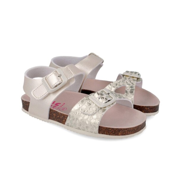 Dívčí sandály BIO METALIZADO BEIGE Biomecanics 262466-A103 - 30