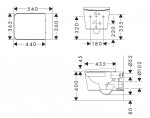 HANSGROHE - EluPura Original Q Závěsné WC se sedátkem SoftClose, Rimless, AquaChannel Flush, SmartClean, bílá 61182450