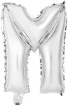 Písmeno M stříbrný balónek 40 cm Písmeno M stříbrný balónek 40 cm