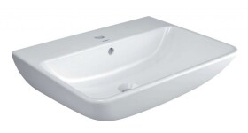 DURAVIT - ME by Starck Umyvadlo 60x46 cm, s 1 otvorem pro baterii, s WonderGliss, alpská bílá 23356000001