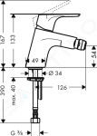 HANSGROHE - Focus E2 Bidetová baterie s výpustí Push-Open, chrom 31922000