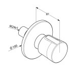 KLUDI - Balance Dvoucestný ventil pod omítku, chrom 528470575