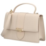 Módní dámská koženková kabelka do ruky Maella, světle růžová