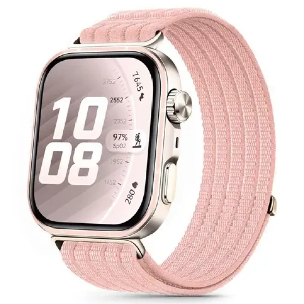 Tech-Protect Nylon Strap růžová / Řemínek / Huawei Watch Fit 3/4/4 Pro/5/5 Pro / nylonový
