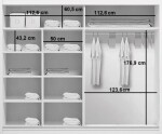 Šatní skříň Ska A01 XL Barva korpusu: Dub - Artisan, Rozměry: 100 cm