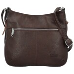 Módní dámská koženková crossbody kabelka Coveri Kisha, coffee