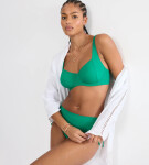 MIX & MATCH SUMMER – Podprsenka na plavky s kosticemi pro přirozenou podporu Triumph PALM GREEN 48D
