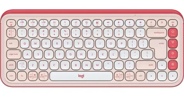 Logitech POP Icon Keys růžová / Bezdrátová klávesnice / TKL / US layout / Bluetooth / Logi Bolt (920-013073)