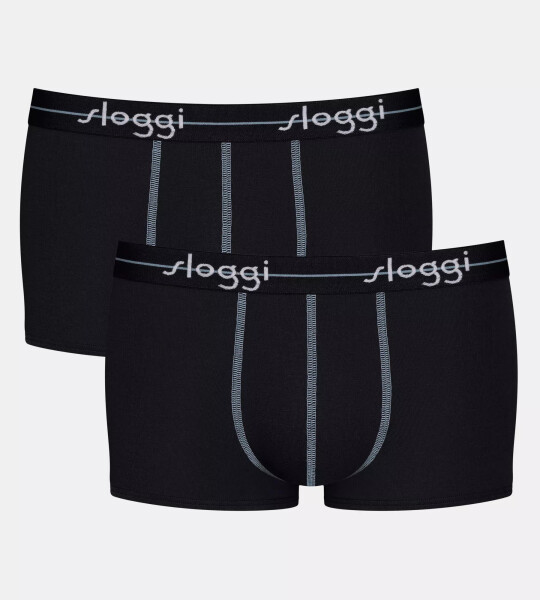 Pánské boxerky Start Hipster C2P box - BLACK - černé 0004 - SLOGGI BLACK 7