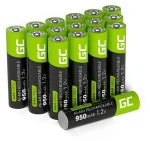 Green Cell AAA R3 / Baterie / Dobíjecí / Ni-MH / 950mAh / 16 ks (GR12)