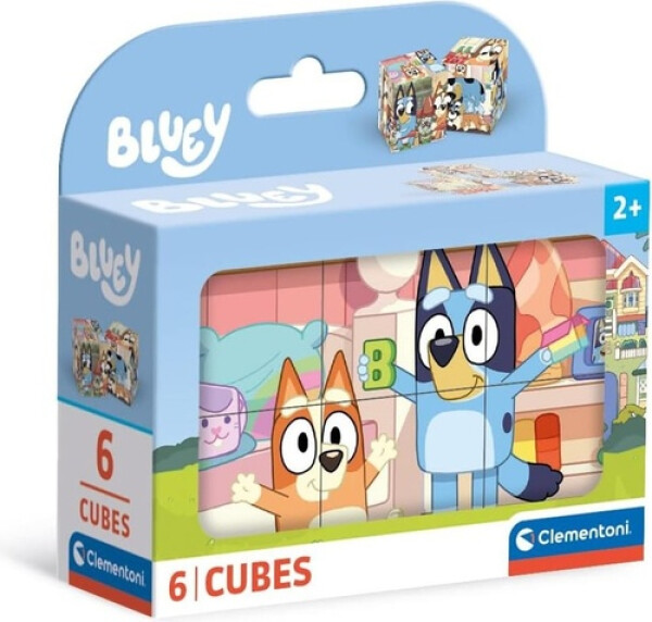 Obrázkové kostky Bluey 6 kostek