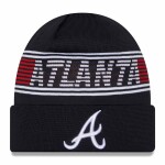 New Era Pánská zimní čepice Atlanta Braves MLB Authentic 2024 Clubhouse Beanie
