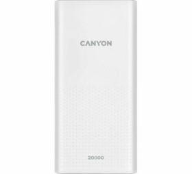 CANYON PB-2001 20000 mAh bílá / Powerbanka / 5V / 2.1A / 2x USB-A / Smart IC (CNE-CPB2001W)