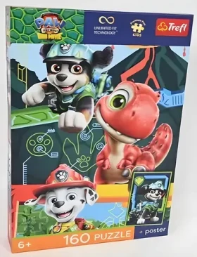 Trefl Puzzle Premium Plus Kids Tlapková patrola: Dinosauří dobrodružství