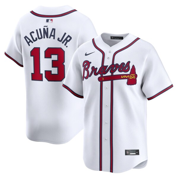 Nike Pánský dres Atlanta Braves MLB Ronald Acuña Jr. #13 Limited Velikost: L