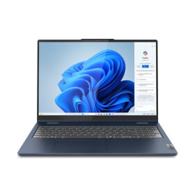 Lenovo IdeaPad 5 2-in-1 16AHP9 modrá / 16" 2K T / AMD Ryzen 5 8645HS 4.3 GHz / 16GB / 512GB SSD / AMD 760M / Bez OS (83DS000TCK)