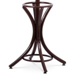 Věšák dřevěný stojanový, masiv topol a bříza, tmavě hnědý lak, výška 185 cm