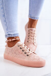 Openwork Sneakers BIG STAR JJ274059 Light pink 37