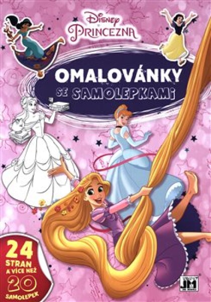 Omalovánky A4 se samolepkami Princezny