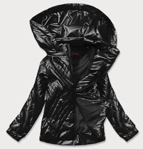 Černá dámská lesklá bunda model 16149203 Černá 6&8 Fashion