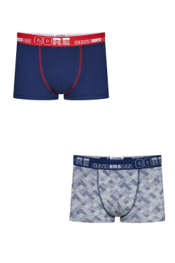 Pánské boxerky 2 pack 39778 Nerd - HENDERSON vícebarevná XXL