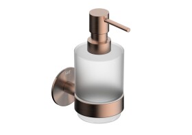 Dávkovač mýdla SAT Cool montáž bez vrtání broušená rose gold SATDCO99BRG SATDCO99BRG