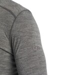 Pánské merino tričko s dlouhým rukávem ICEBREAKER Mens 200 Oasis LS Half Zip, Gritstone Heather velikost: L