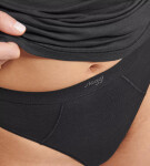 Dámská tanga EVER Ease String - BLACK - černá 0004 - SLOGGI BLACK S