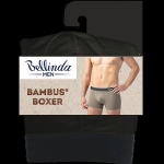 Pánské bambusové boxerky BAMBUS BOXER - BELLINDA - černá XXL