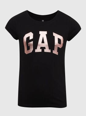 Černé holčičí tričko logem GAP