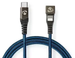 Nedis Lightning kabel 1 m / Datový kabel / USB-C (M) - Lightning 8-pin (M) / USB 2.0 / 480 Mbps / 60 W / opletený (GCTB39650AL10)