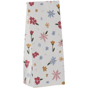 Ib Laursen Papírový sáček Flower meadow 22,5 cm – set 5 ks, růžová barva