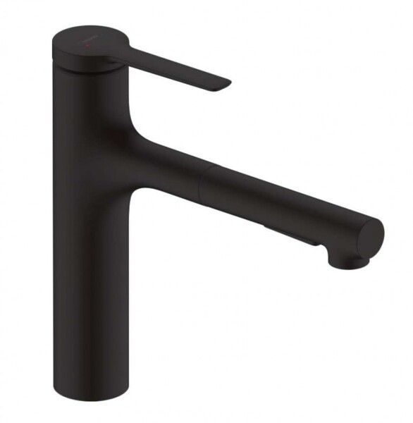 HANSGROHE - Zesis M33 Dřezová baterie s výsuvnou sprškou, matná černá 74822670