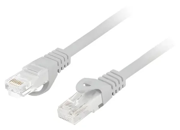 Lanberg CAT6 UTP šedá / Patch kabel / 3 m / RJ45-RJ45 / LSZH / Fluke Passed (PCU6-10CU-0300-S)