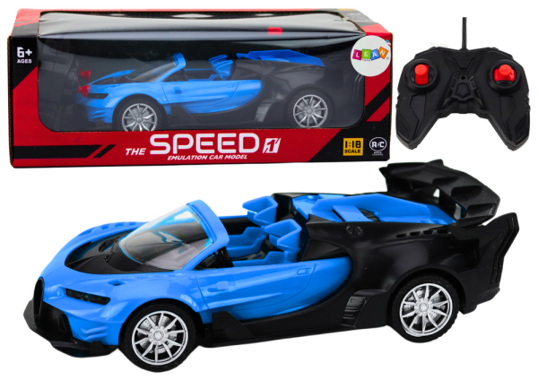 Mamido Sportovní RC auto na dálkové ovládání 1:18 modré