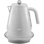 DeLonghi KBY2011.W bílá / Rychlovarná konvice / 1,7 l / nerez / digitální nastavení teploty / Keep warm (8004399032804)