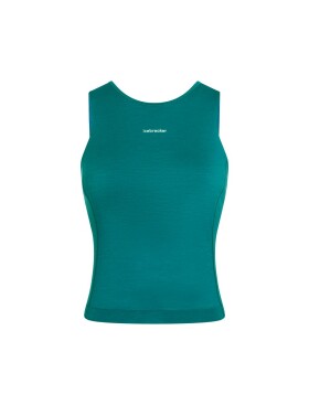 Dámské merino tílko ICEBREAKER Wmns 150 Active Cropped Bra-Tank, Tidal Teal velikost: S
