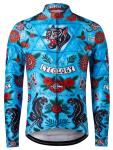 Cyklodres CYCOLOGY Winter Ashanti, blue, pánský, dlouhý rukáv (Motiv Ashanti, velikost S)