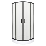 KERRA - Sprchový kout s vaničkou Soho 90 (černý) 5907548118790