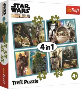 Trefl - Puzzle - Mandalorian a jeho svět 4v1